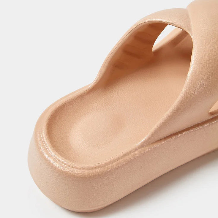 Claquettes Compensées Femme Bochausson vue arriere