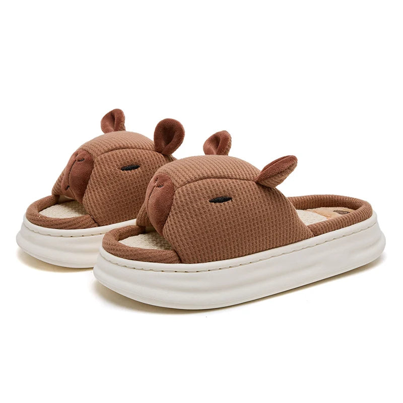 Claquettes Confortables Capybara Femme Bochausson vue de face