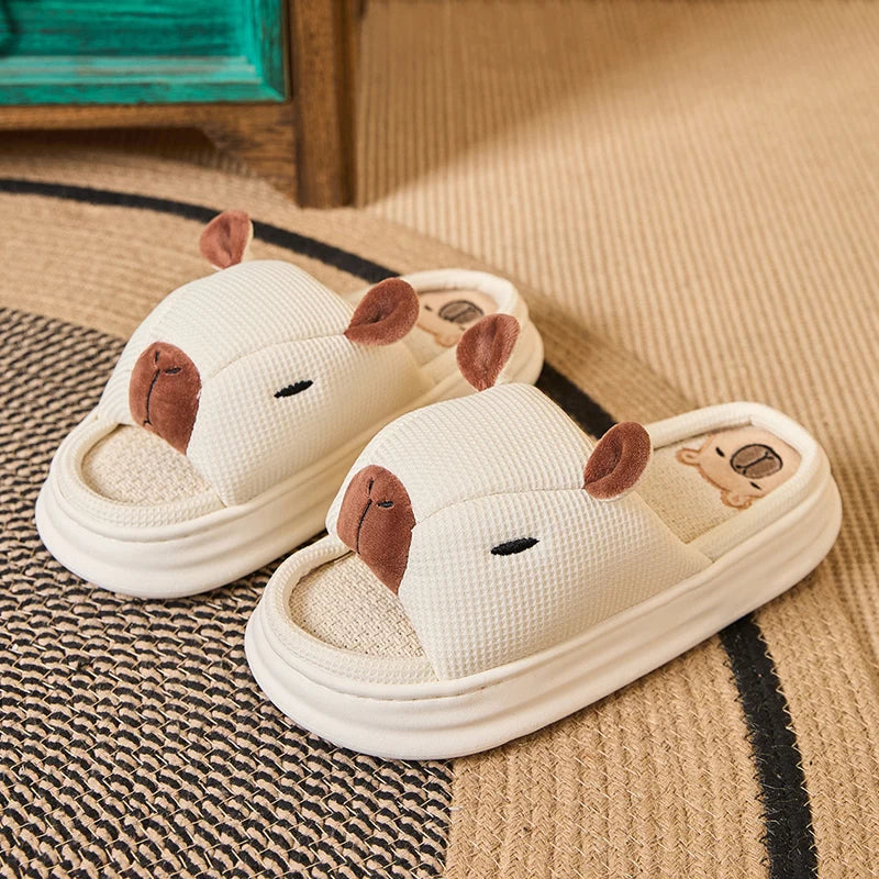 Claquettes Confortables Capybara Femme Bochausson vue de profil