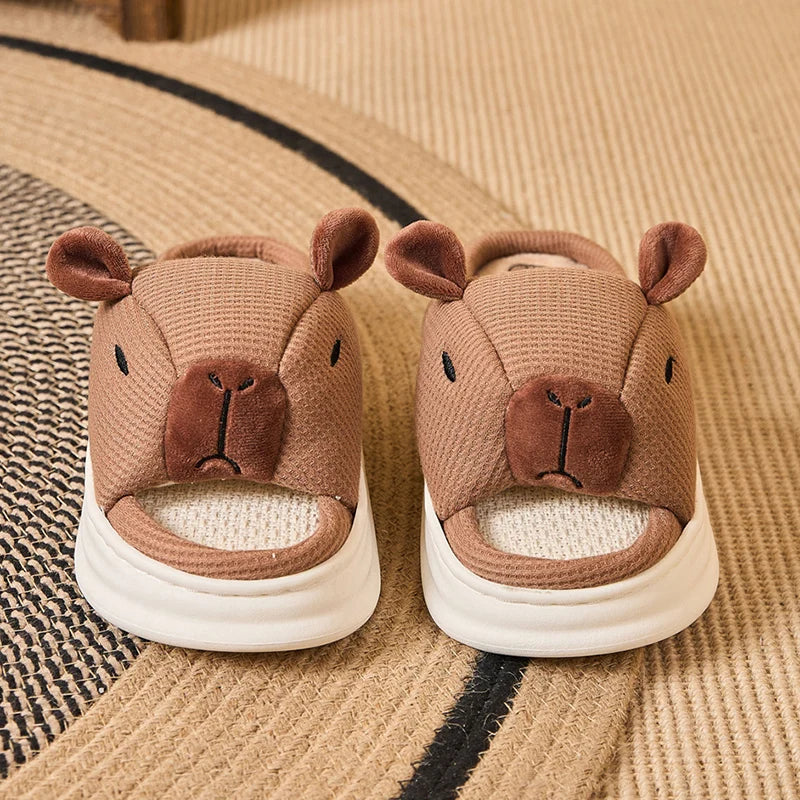 Claquettes Confortables Capybara Femme Bochausson vue de dessus