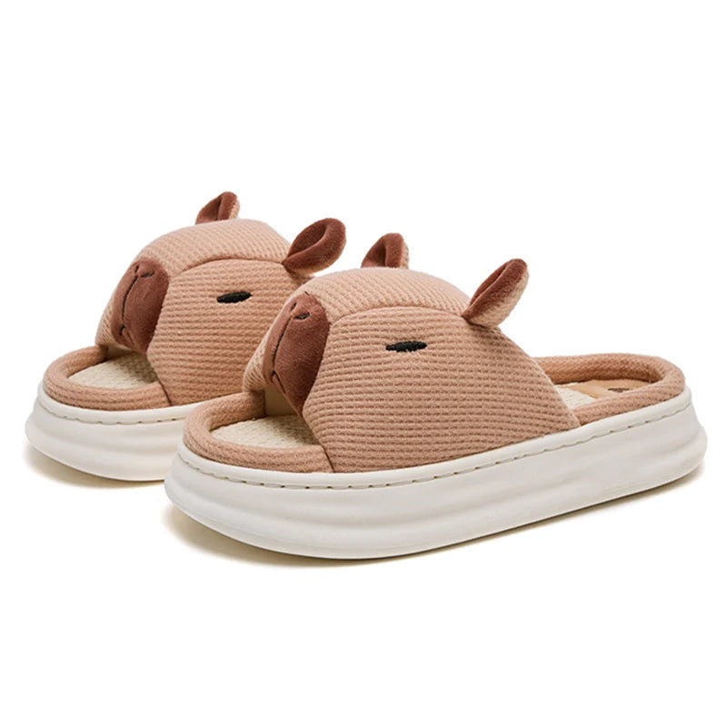 Claquettes Confortables Capybara Femme Bochausson vue de profil