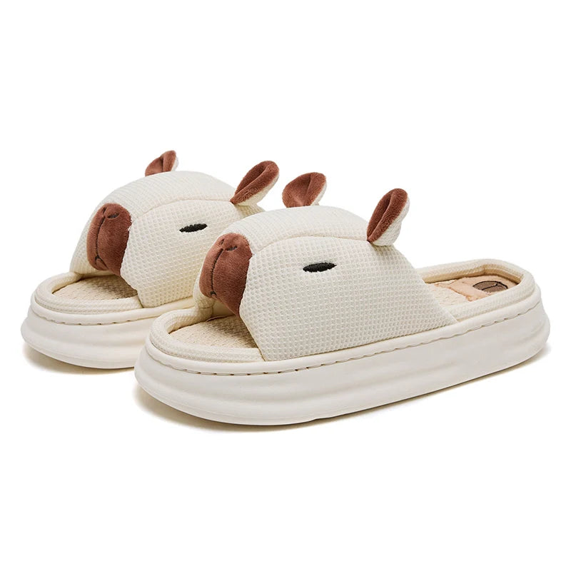 Claquettes Confortables Capybara Femme Bochausson vue de dessus