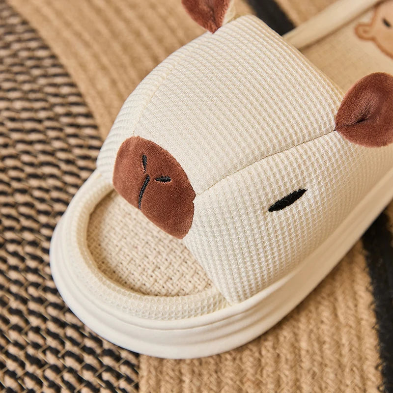 Claquettes Confortables Capybara Femme Bochausson vue portee
