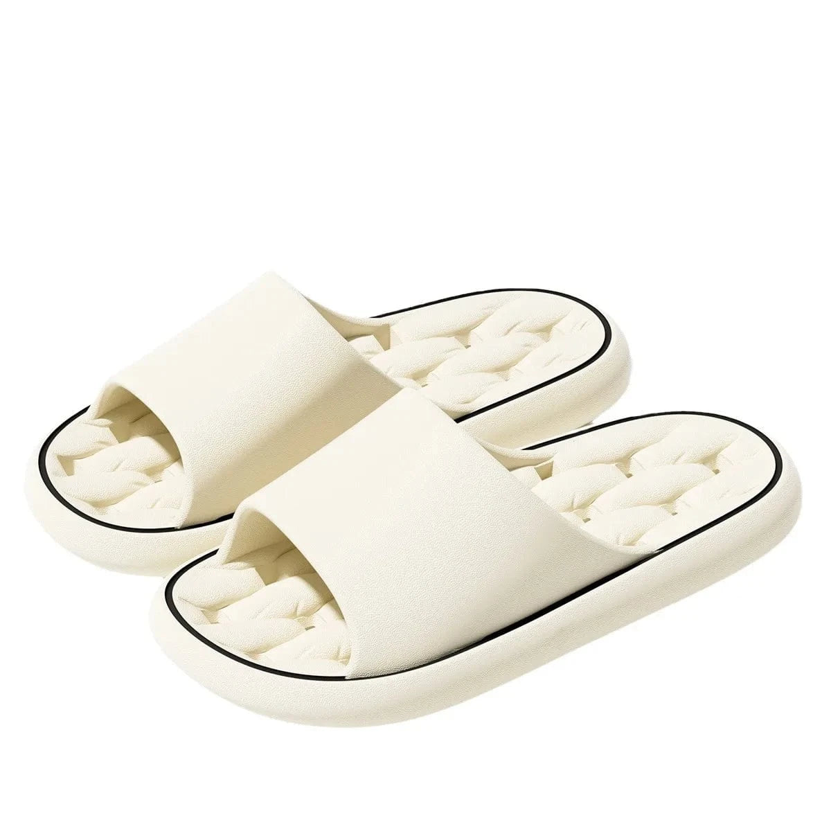 Claquettes de Douche pour Homme Écru / 38-39
