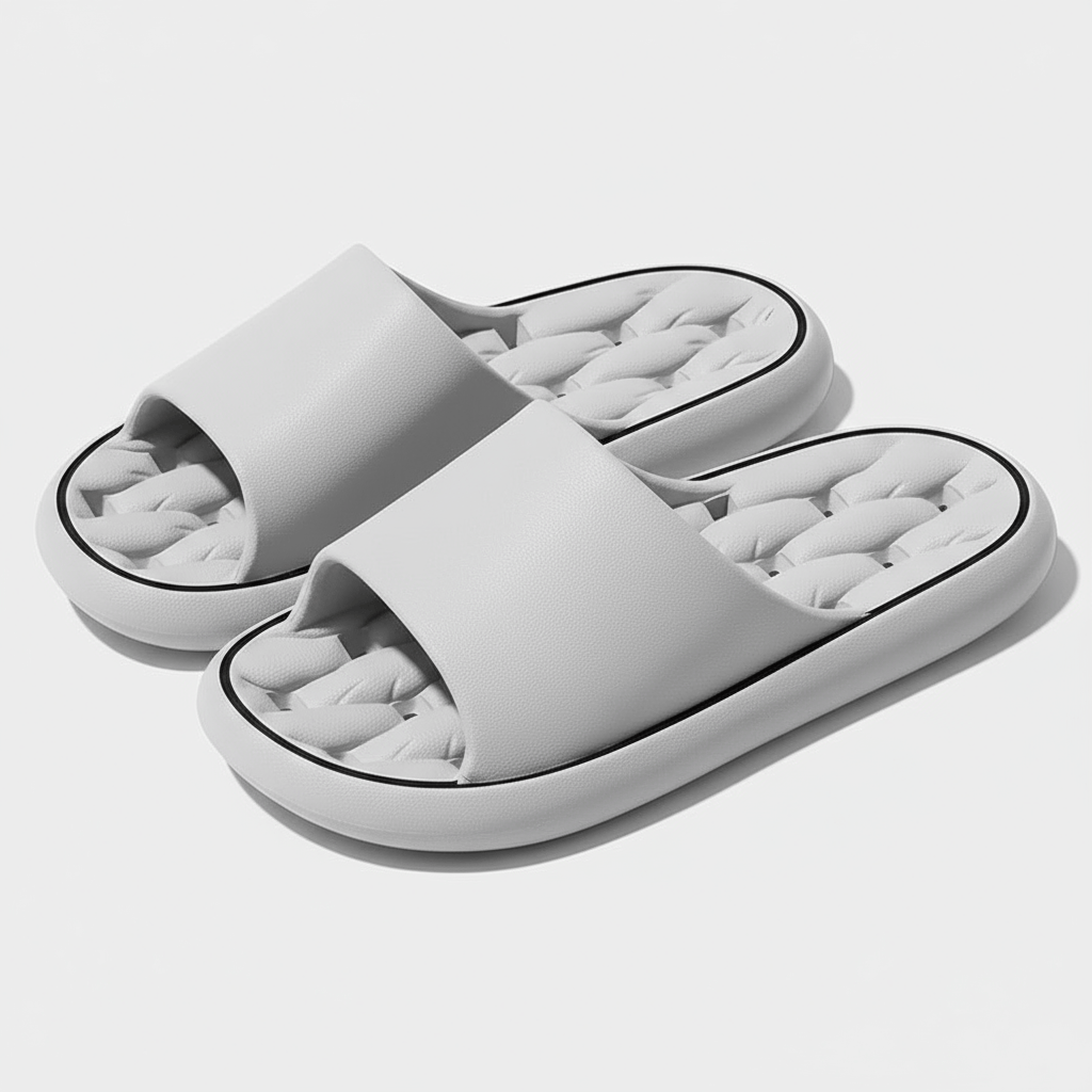 Claquettes de Douche pour Homme Gris clair / 38-39