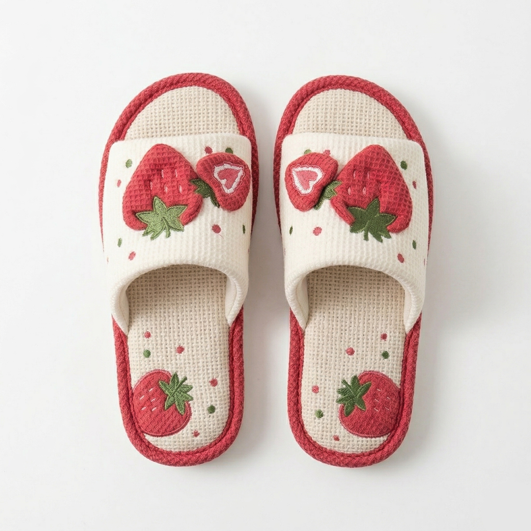 Claquettes Femme Fraise Bochausson vue de profil