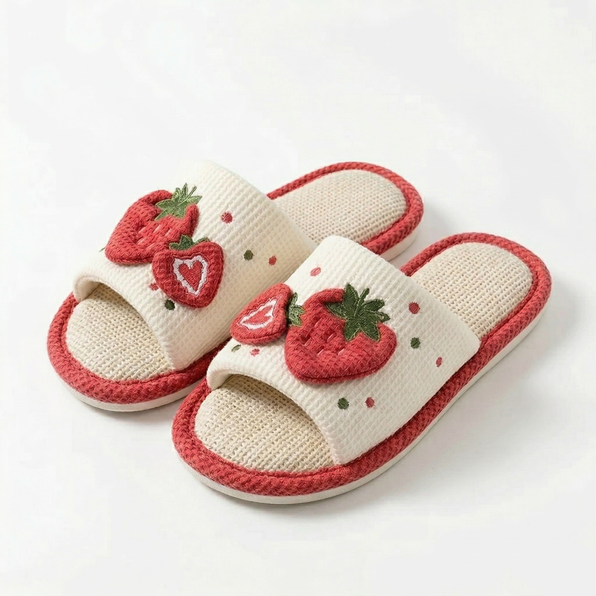 Claquettes Femme Fraise Bochausson vue de dessus