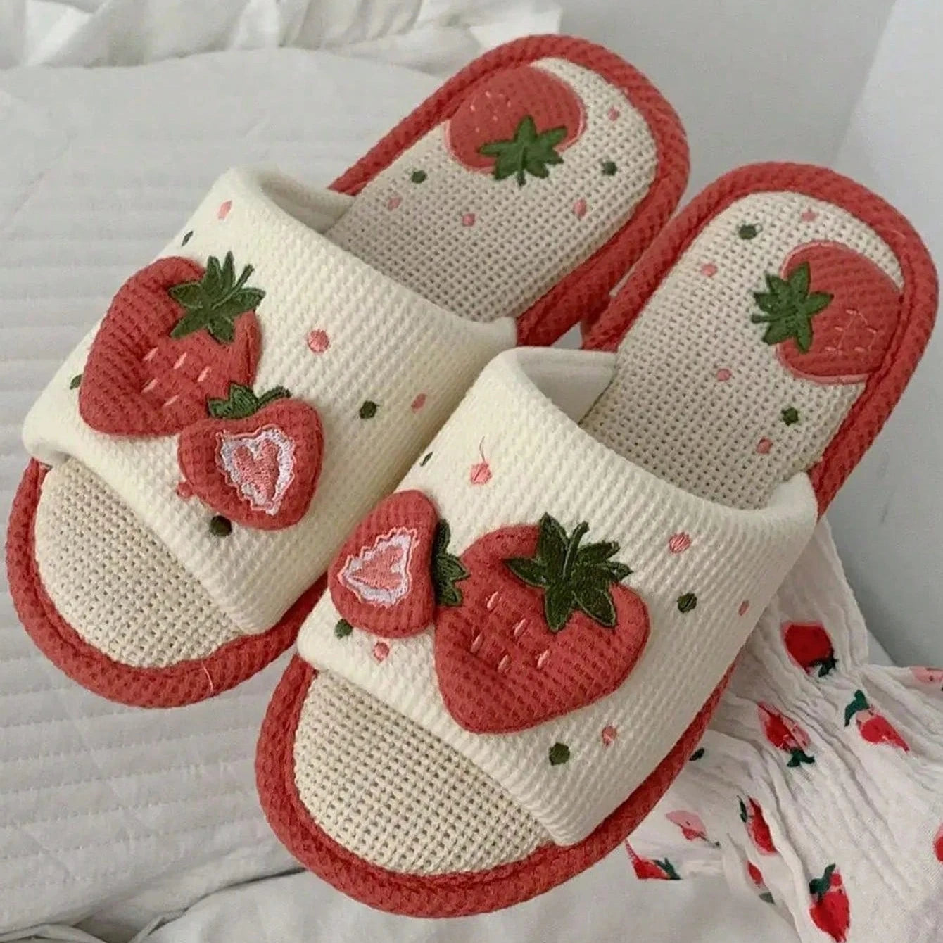 Claquettes Femme Fraise Bochausson vue portee