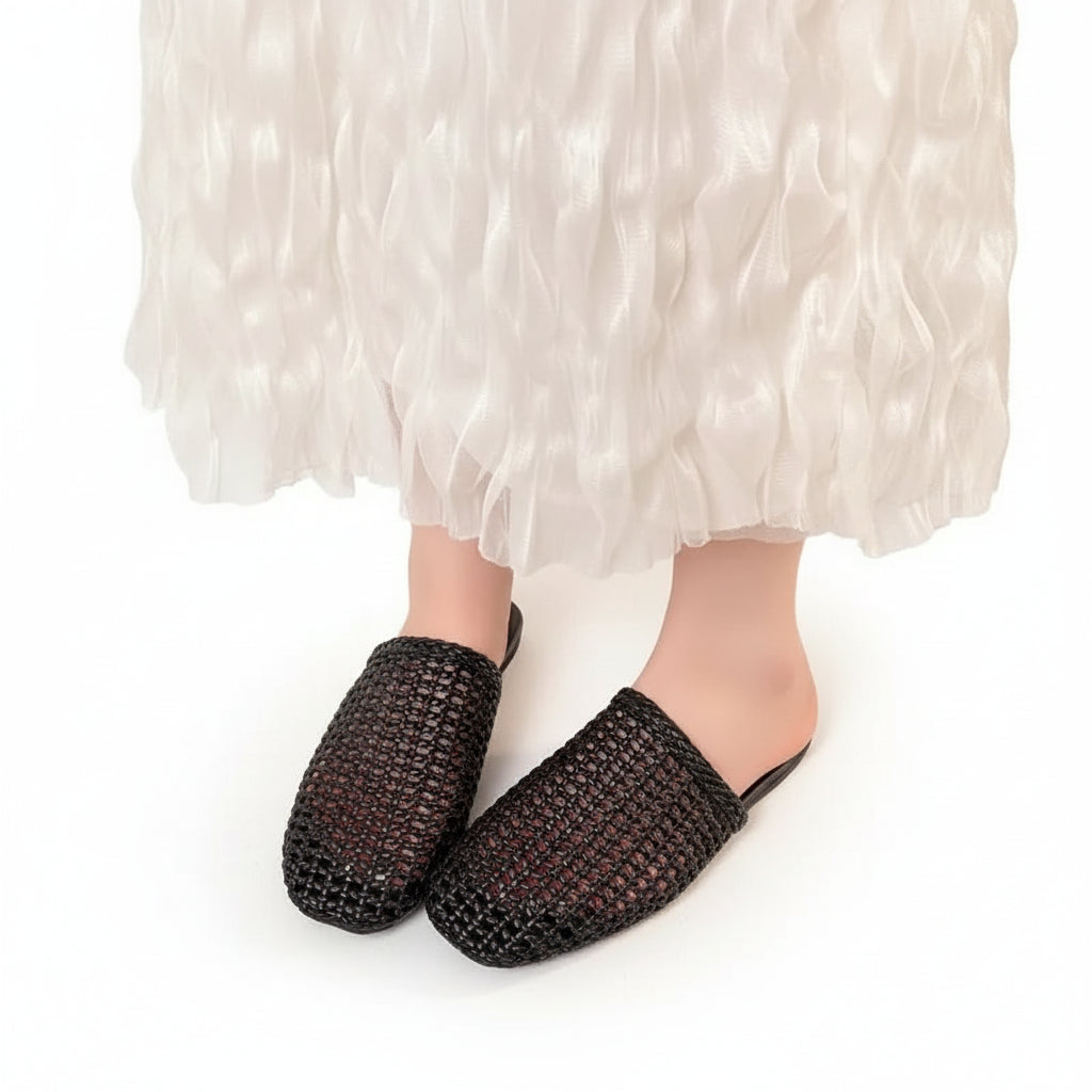 Claquettes Femme Habillée Bochausson vue de profil