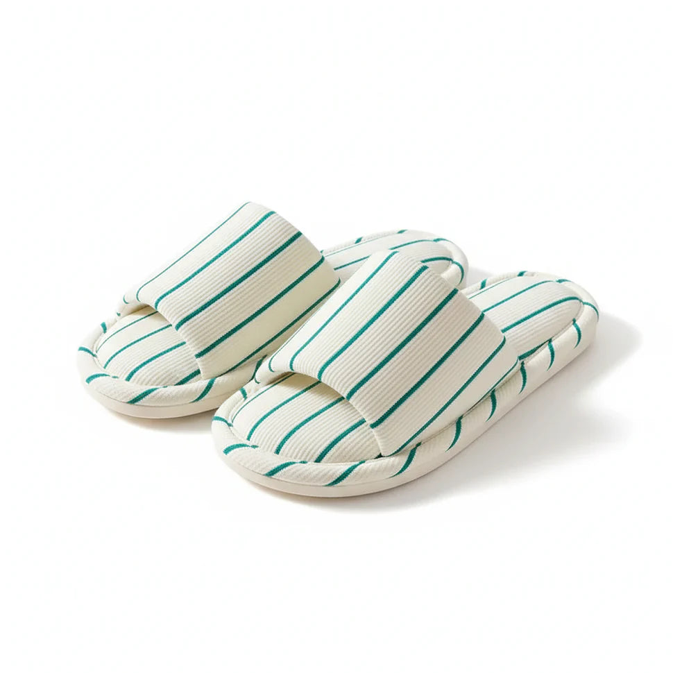 Claquettes Femme Tissu Bochausson vue de profil