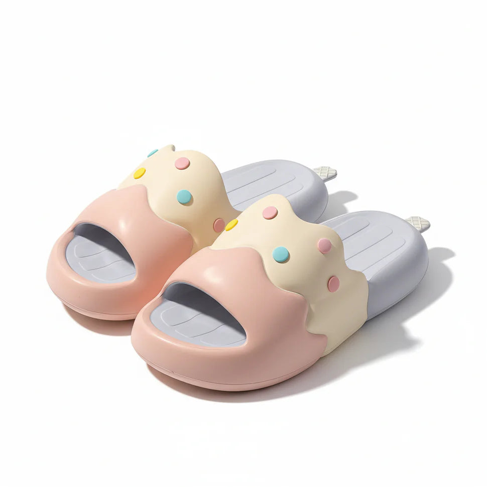 Claquettes Glace Femme Été Bochausson vue de profil