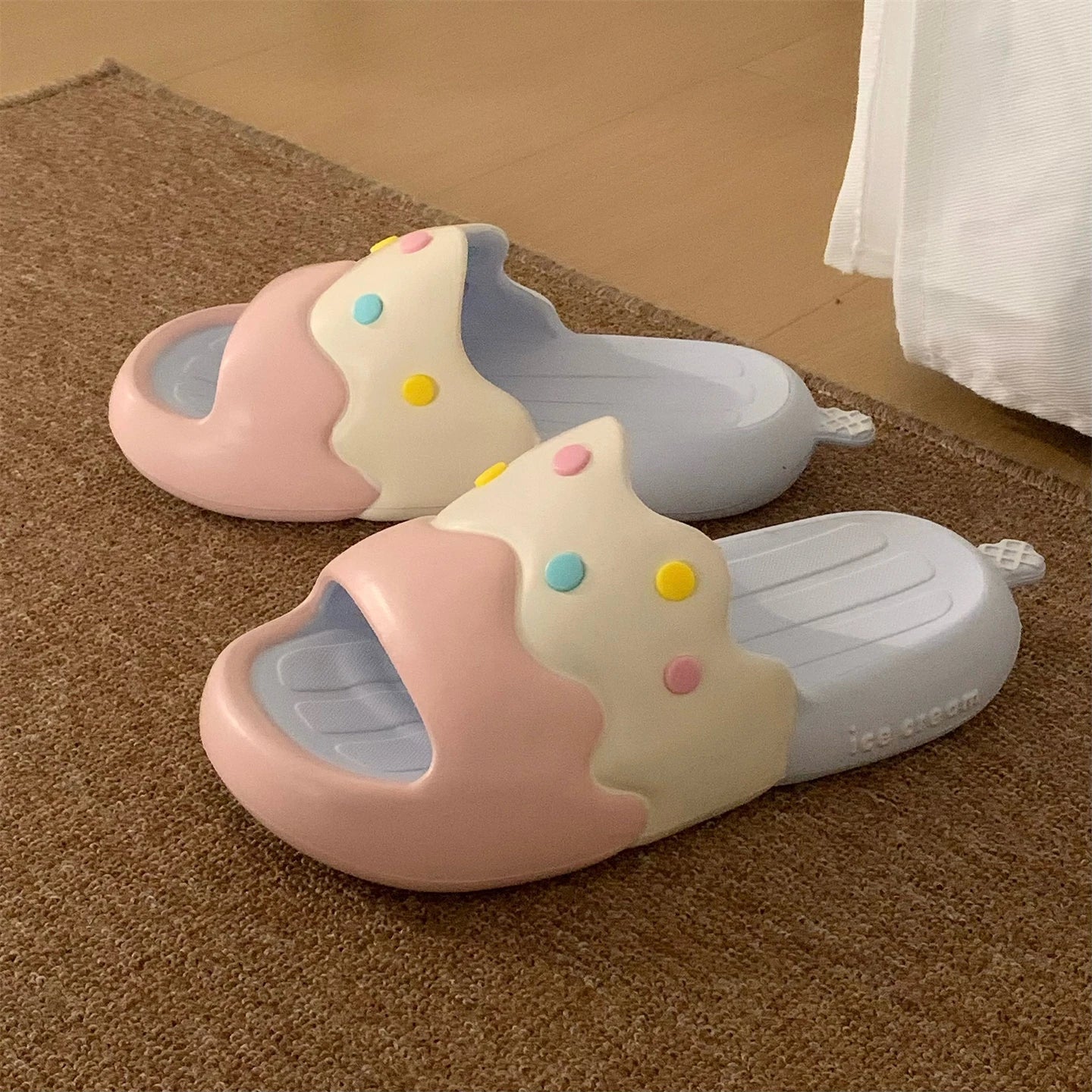 Claquettes Glace Femme Été Bochausson vue portee