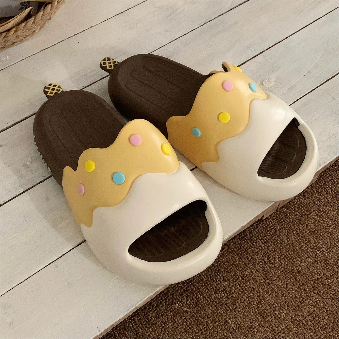 Claquettes Glace Femme Été Bochausson detail