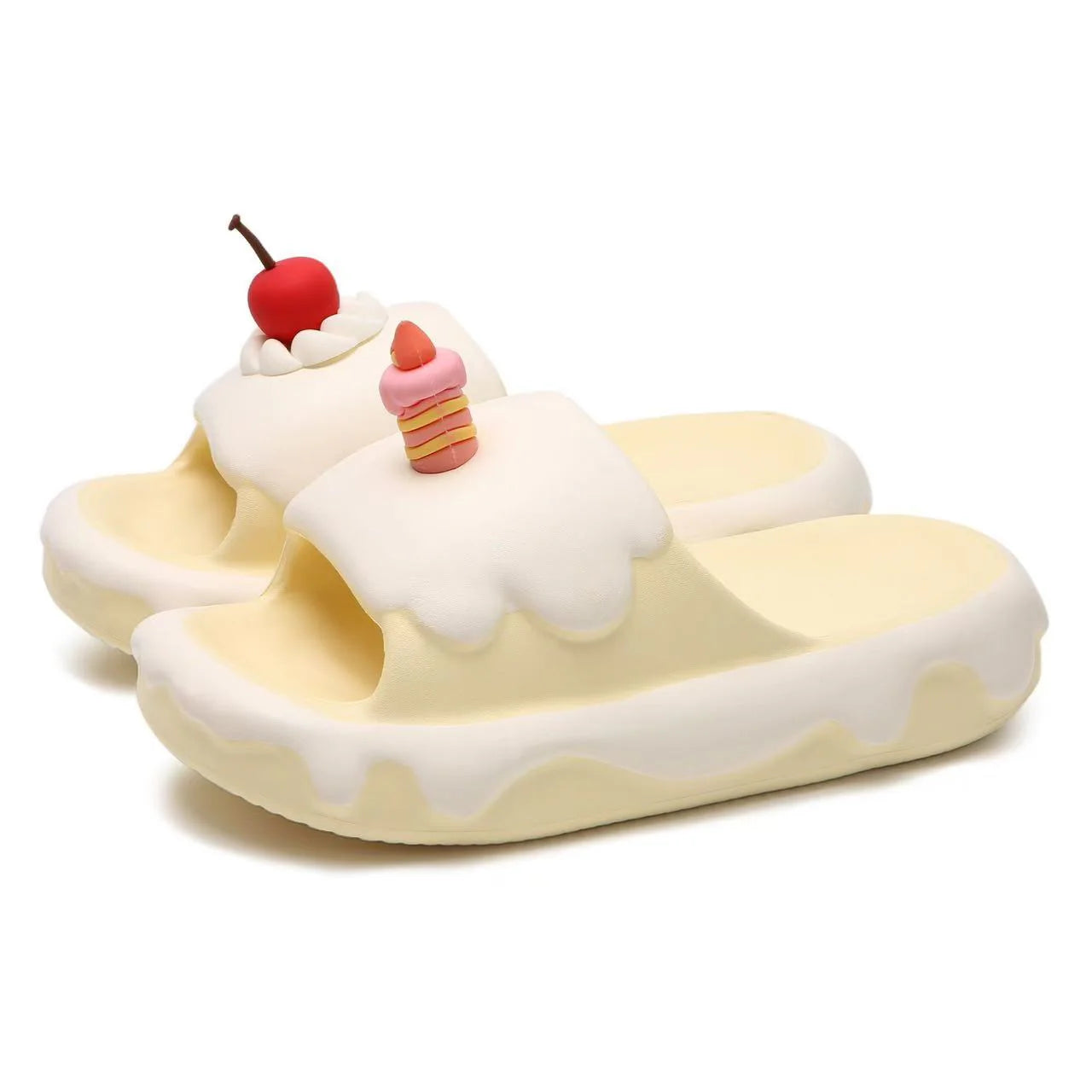 Claquettes Glace Gâteau Femme Bochausson vue portee