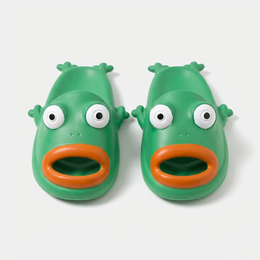 Claquettes Grenouille Plage Bochausson vue de profil