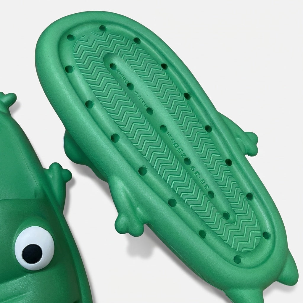 Claquettes Grenouille Plage Bochausson vue de dessus