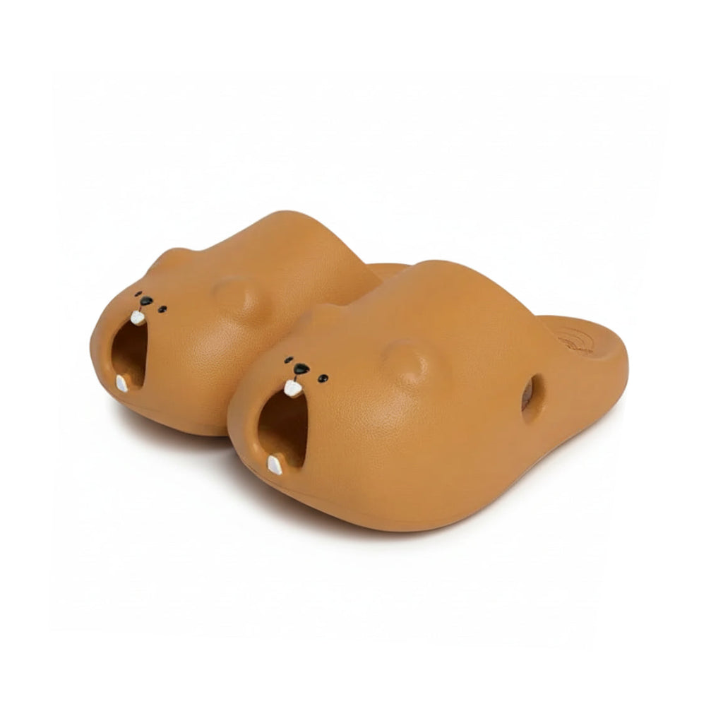 Claquettes Marmotte Plage Bochausson vue de face