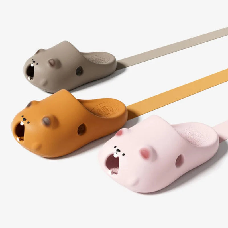 Claquettes Marmotte Plage Bochausson vue arriere