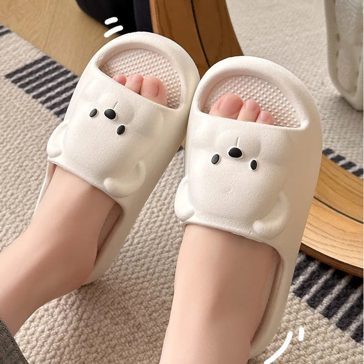 Claquettes Ours Plage Bochausson vue complete