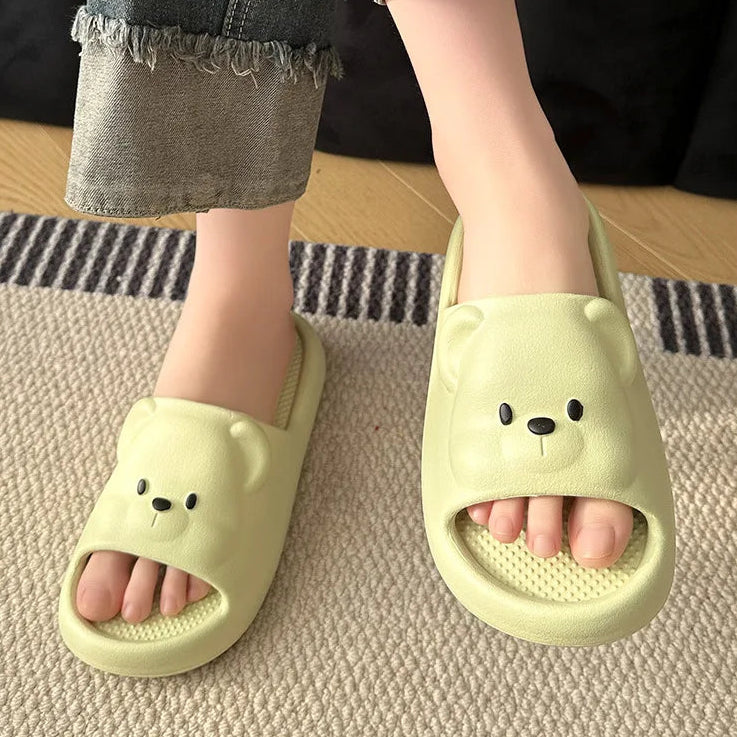Claquettes Ours Plage Bochausson vue de face