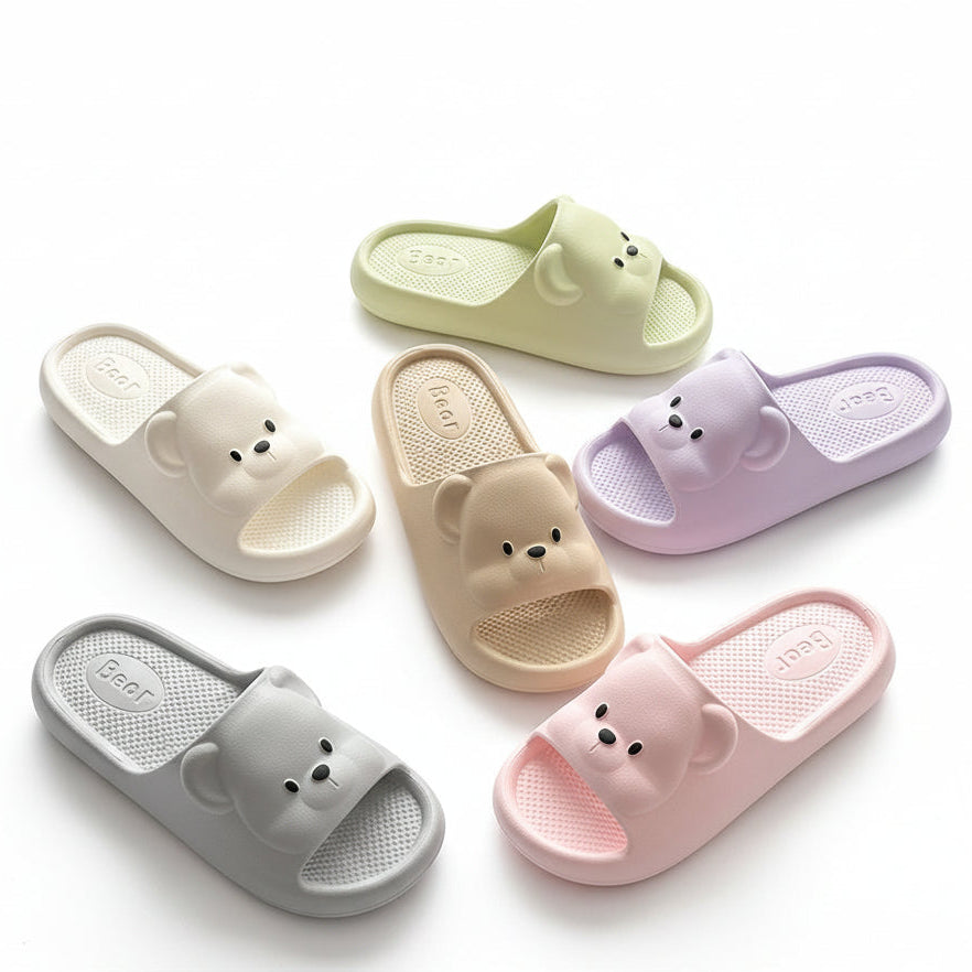 Claquettes Ours Plage Bochausson vue de dessus