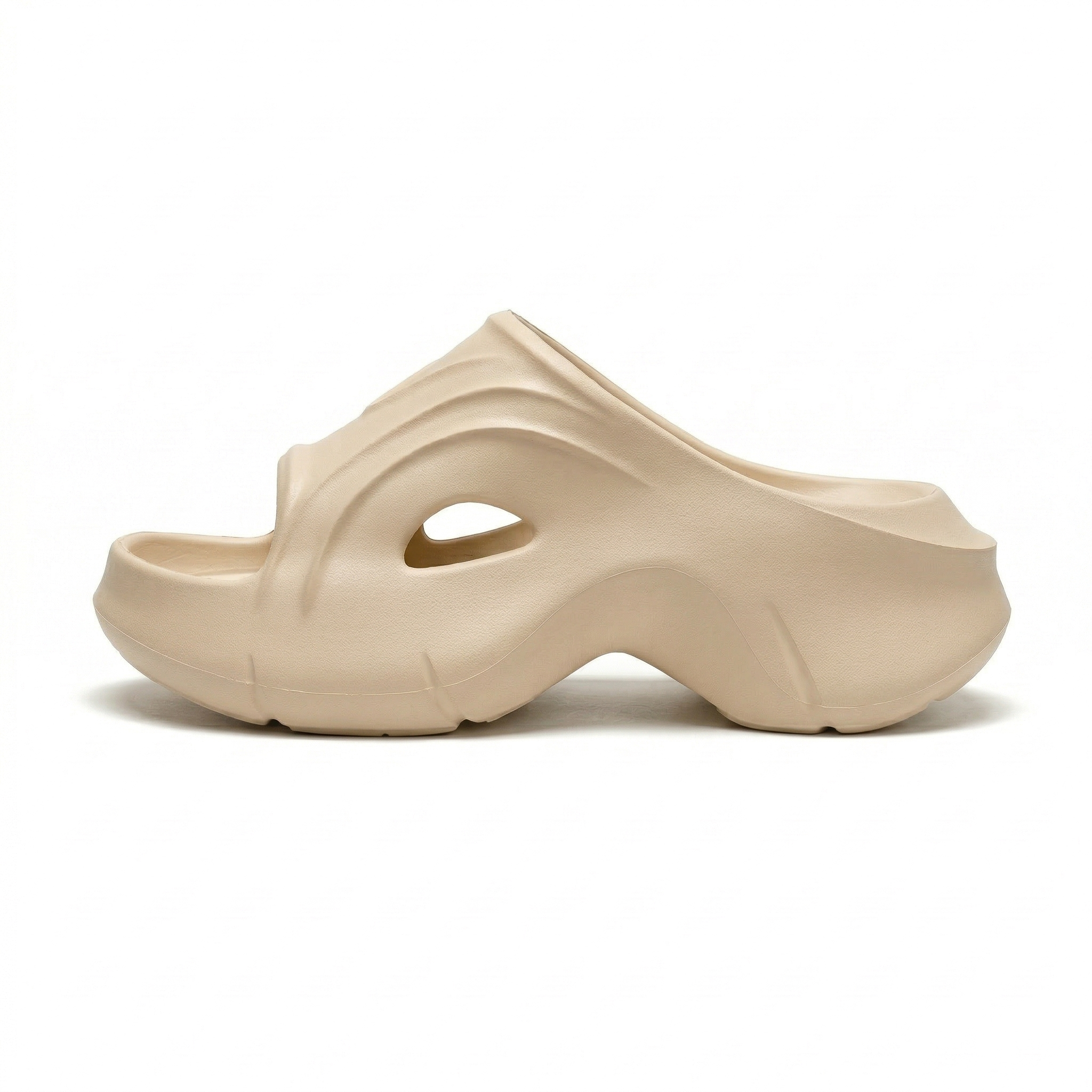 Claquettes Plateformes Femme Bochausson vue de profil