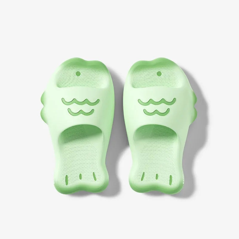 Claquettes Poisson Kawaï Femme Été Bochausson vue de face