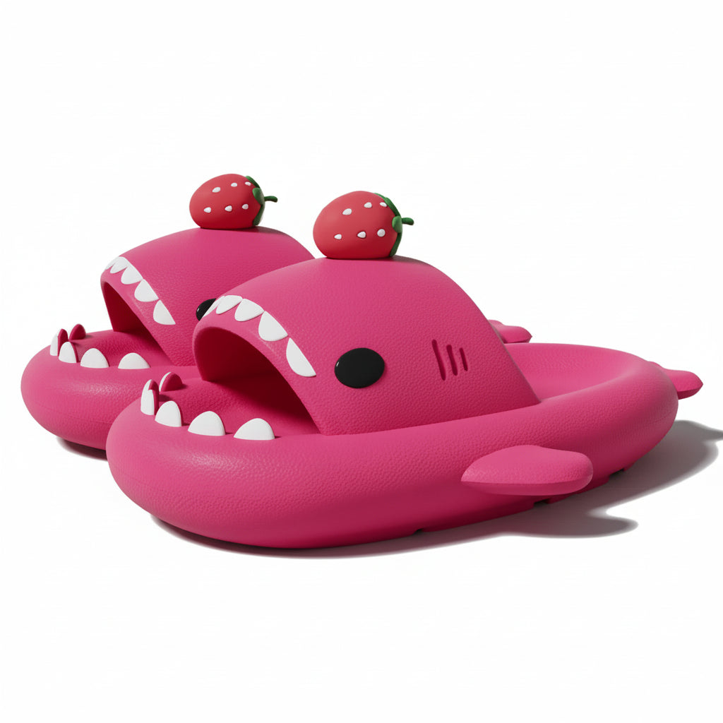 Claquettes Requin Femme Plage Bochausson vue de profil