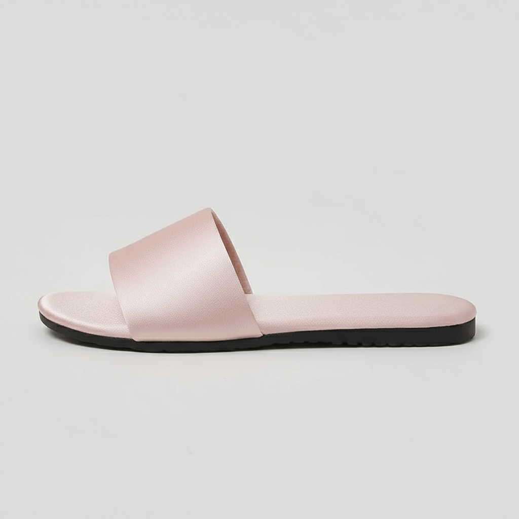 Mules en Satin pour Femme Rose clair / 34-35