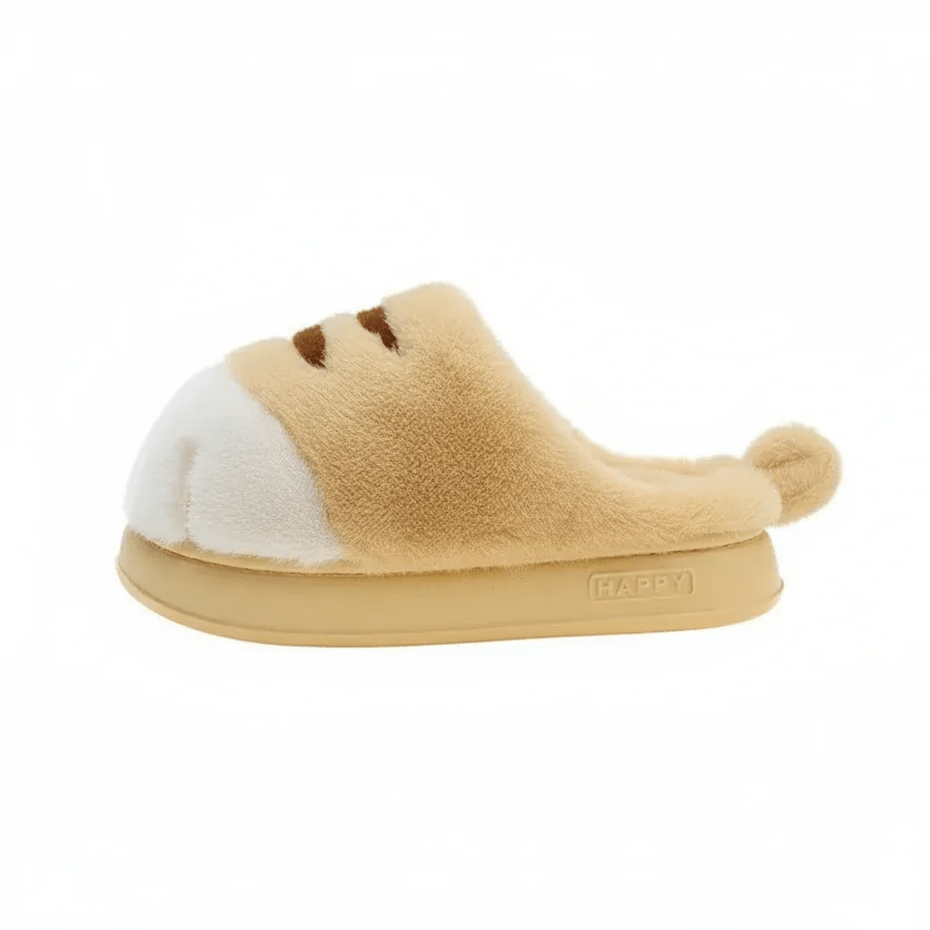 Pantoufles Pattes de Chat Jaune / 34-35