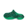 Sabot Paillettes Cristal Vert Bochausson vue de face