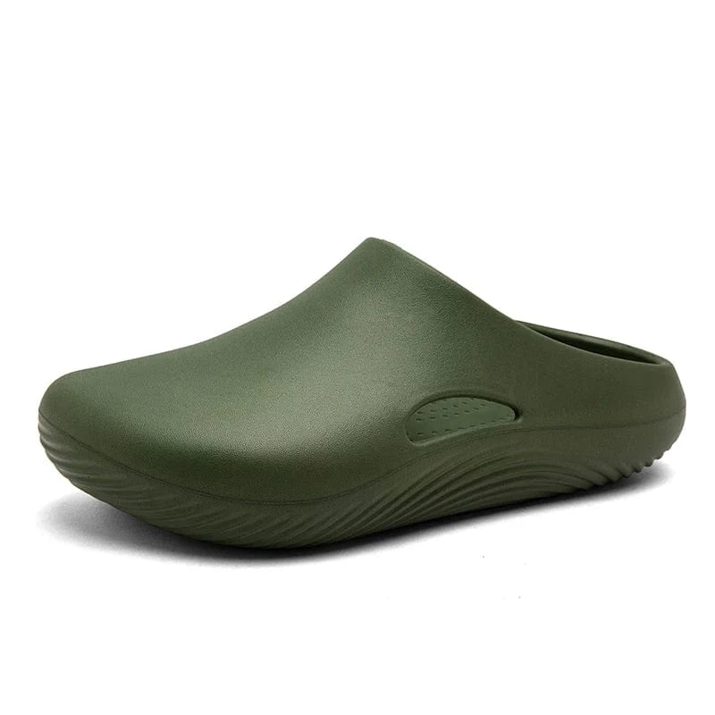 Sabots en Plastique pour Homme Vert foncé / 39