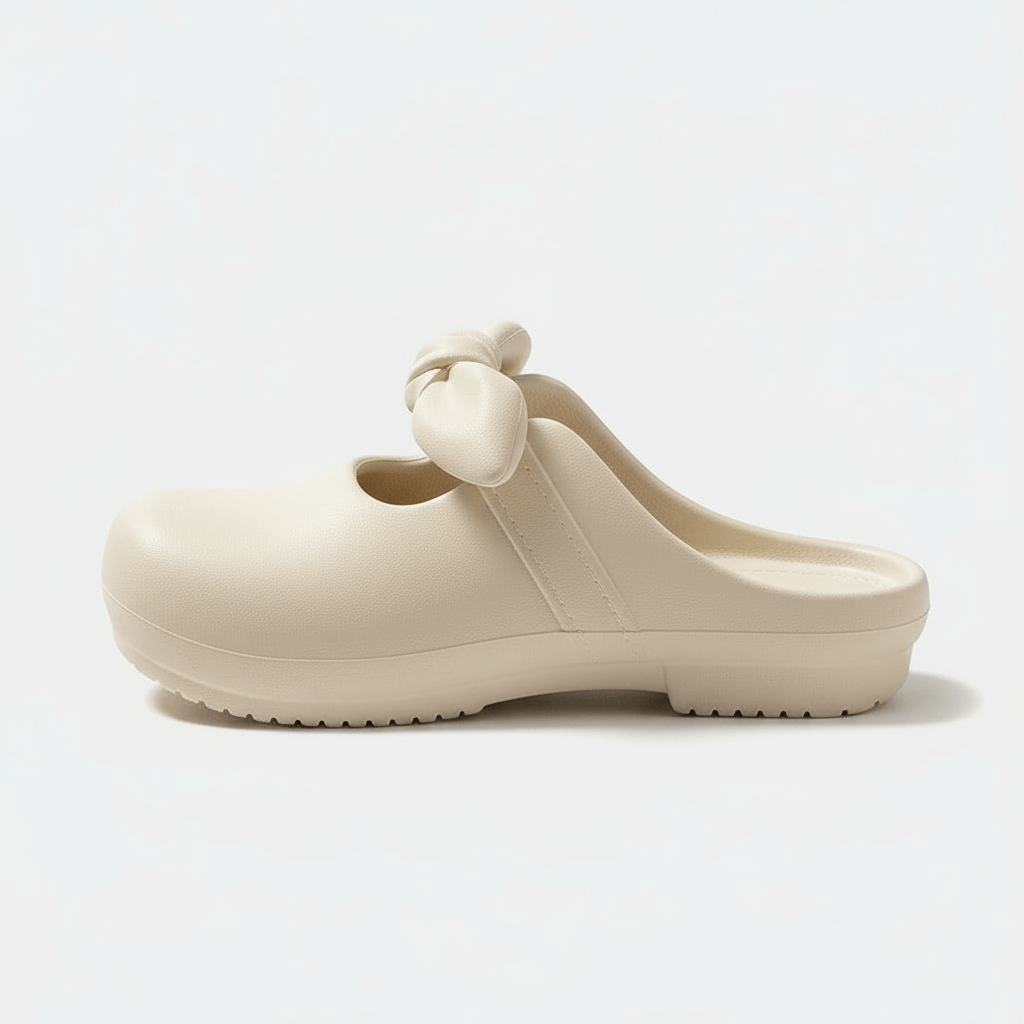 Sabots Originaux en Plastique pour Femme Beige / 35-36