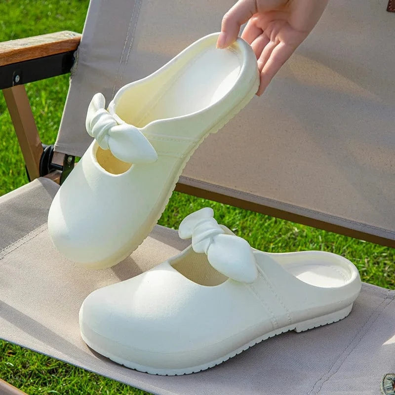 Sabots Originaux en Plastique pour Femme Blanc / 35-36