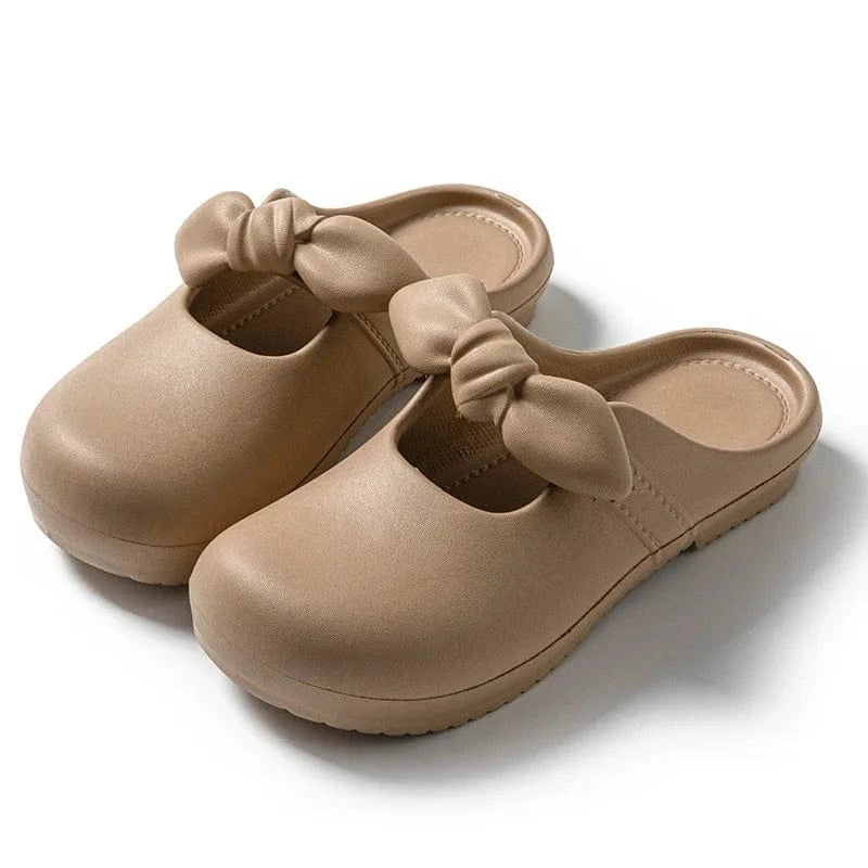 Sabots Originaux en Plastique pour Femme Camel / 35-36