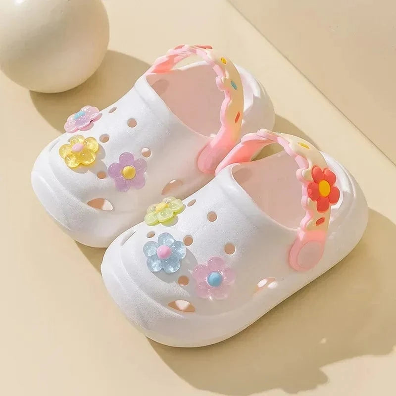 Sabots pour Petite Fille Blanc / 18-19