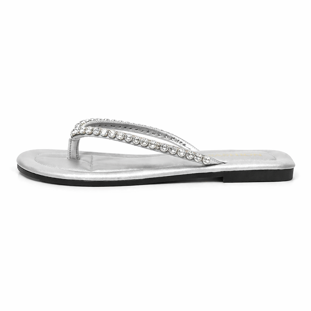Tongs Femme avec Strass Bochausson vue de face