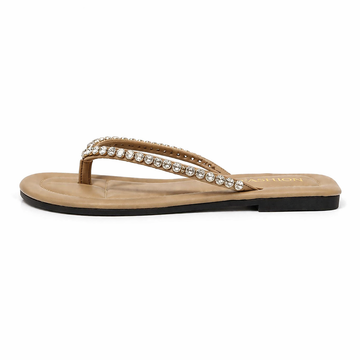 Tongs Femme avec Strass Bochausson vue de profil