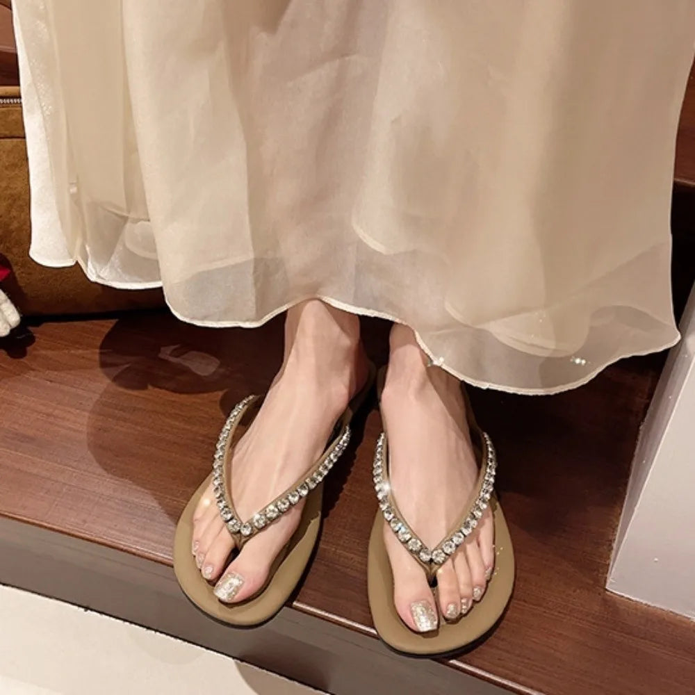 Tongs Femme avec Strass Bochausson vue arriere
