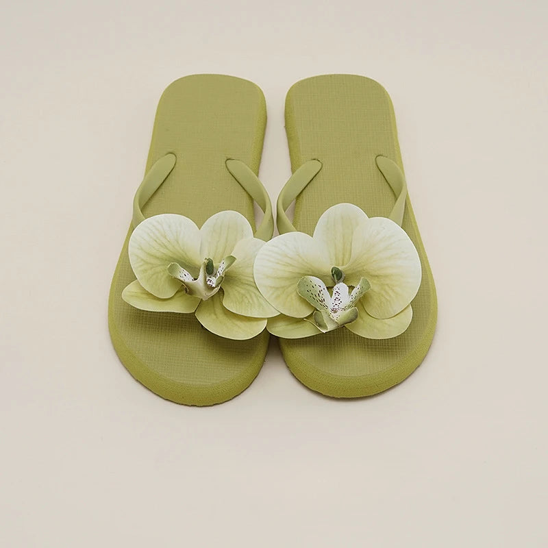 Tongs Orchidee Bochausson vue de dessus