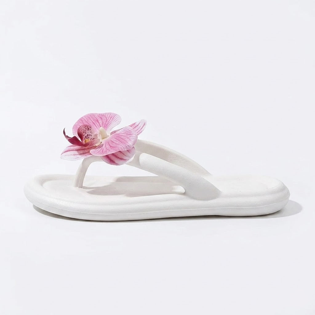 Tongs Femme Fleur