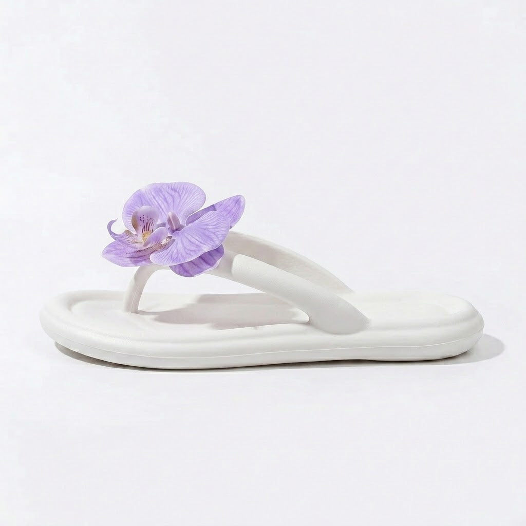 Tongs Femme Fleur