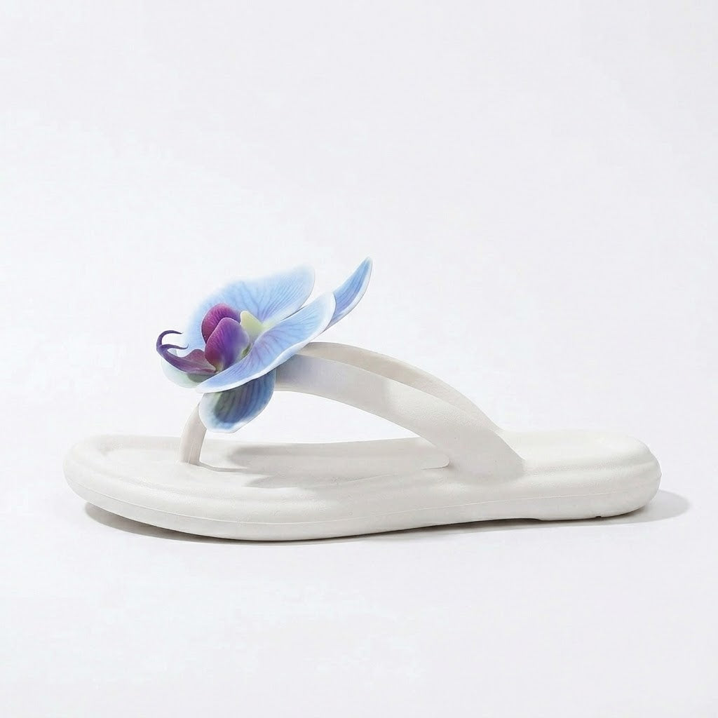 Tongs Femme Fleur
