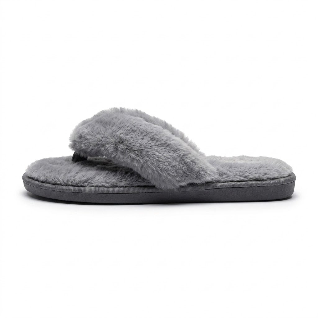 Tongs Fausse Fourrure