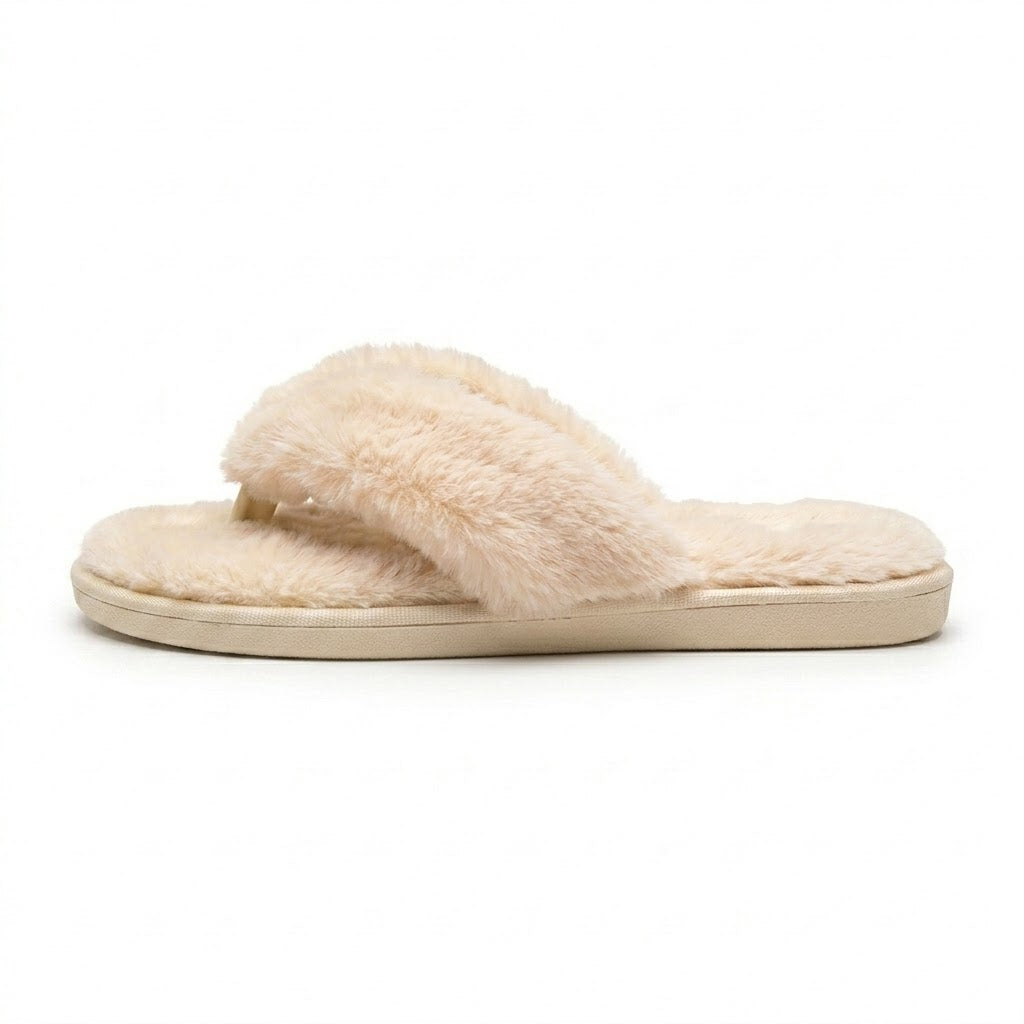 Tongs Fausse Fourrure