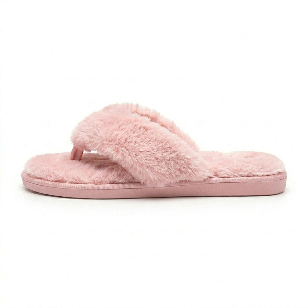 Tongs Fausse Fourrure