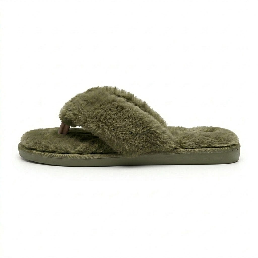 Tongs Fausse Fourrure